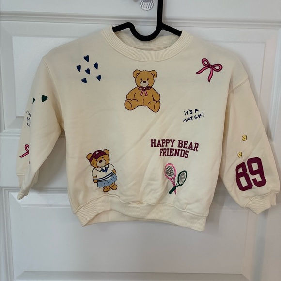 Zara Cream Graphic Kids Sweatshirt - Picture 5 of 5